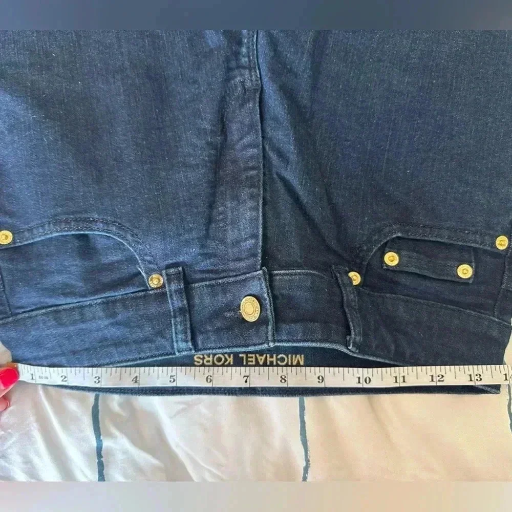 Michael Kors High Rise Selma Straight Leg Jean